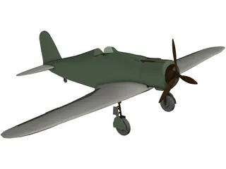 Fiat G.50 3D Model preview