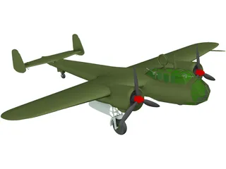 Dornier Do 17Z 3D Model preview