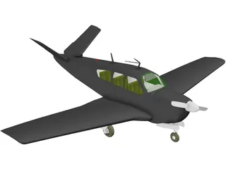 Beechcraft V35 Bonanza 3D Model preview