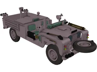 Land Rover Pink Panther 3D Model preview