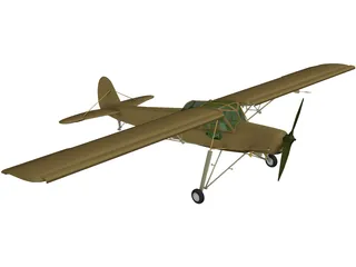 Fieseler Fi 156C Storch 3D Model preview