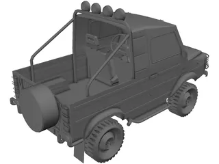 LUAZ-969M 3D Model preview