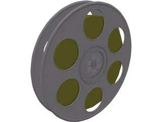 Film Reel 3D Model preview