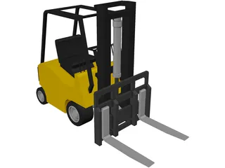 Forklift 3D Model preview