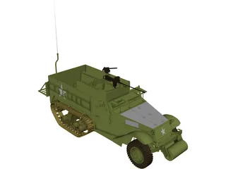 M3A Halftruck 3D Model preview