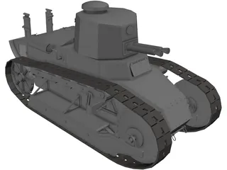 Fiat FT 3000 3D Model preview