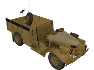 Long Range Desert Group Truck 3D Model preview