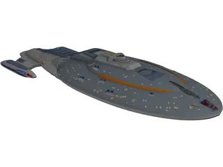 Star Trek Voyager 3D Model preview