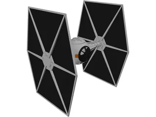 Star Wars TIE Fighter 3D Model preview