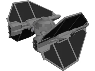Star Wars T-Invader 3D Model preview