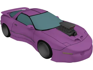 Pontiac Firebird [Supercharged] 3D Model preview