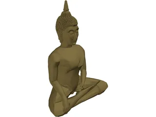 Buddha 3D Model preview