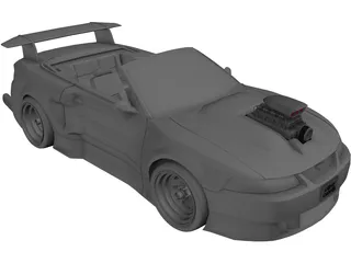 Ford Mustang 2000 [Supercharged] 3D Model preview
