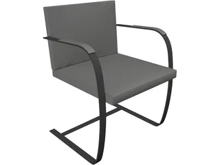 Chair Brno Modern 3D Model preview