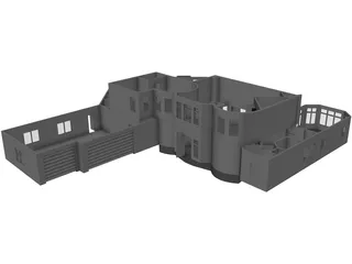 House Large 3D Model preview