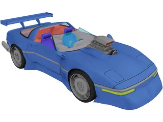 Chevrolet Corvette ZR1 [Supercharged] 3D Model preview