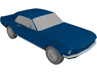 Ford Mustang (1967) 3D Model preview
