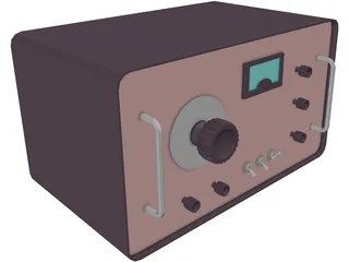 Radio Fifties 3D Model preview