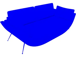 Sofa Evento 3D Model preview