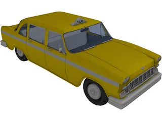 Taxi USA 3D Model preview