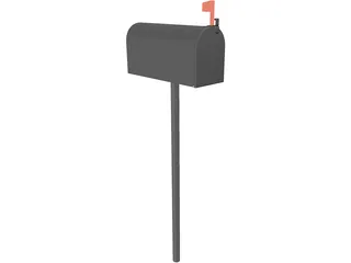 Mail Box USA 3D Model preview