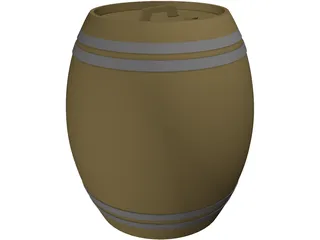 Beer Barrel Dispencer 3D Model preview