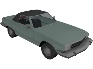 Mercedes-Benz 380 SL (1968) 3D Model preview