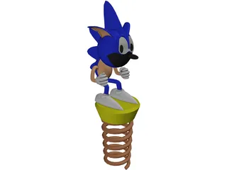 Sonic The Hedgehog 3D Model preview