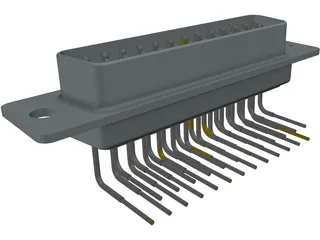 Plug D-25 3D Model preview