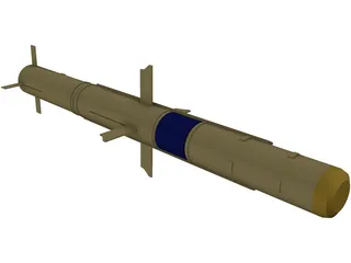 TOW Missile 3D Model preview
