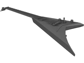 Guitar Randy Rhoads Flying V 3D Model preview