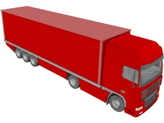 DAF Truck 3D Model preview