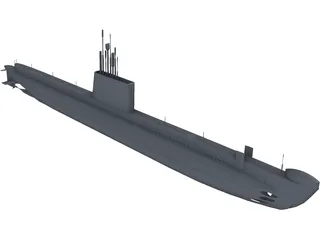 Hyatt (Oberon Class) 3D Model preview