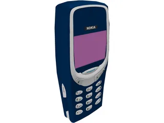 Nokia 3310 Mobile Phone 3D Model preview