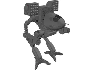 Mad Cat Battle Mech 3D Model preview