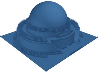 Cenotaph Issac Newton 3D Model preview
