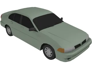 Mitsubishi Mirage 3D Model preview