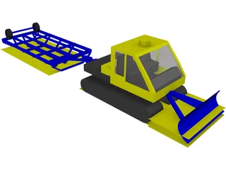 Bombardier BR-275 Groomer [+Drag] 3D Model preview