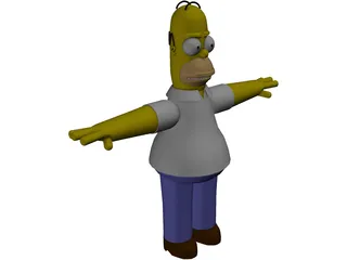 Simpsons Homer 3D Model preview