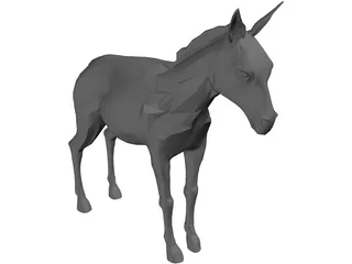 Donkey 3D Model preview