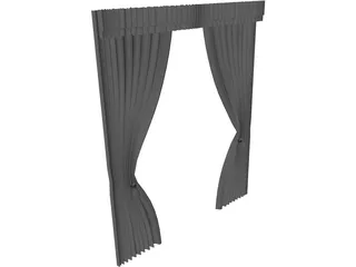 Curtain 3D Model preview