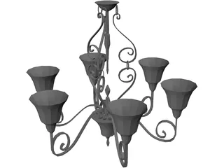 Chandelier 3D Model preview