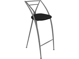 Yamakado Cinderella Tabouret 3D Model preview