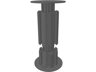 Octanorm M100 Connector 3D Model preview