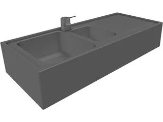 Kitchen Sink 3D Model preview