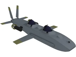 Deepflight Aviator 3D Model preview