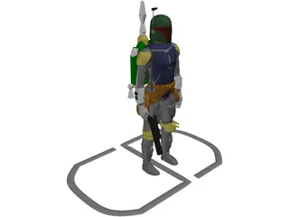 Star Wars Bobafett 3D Model preview