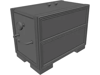 Asian Style Box 3D Model preview
