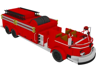 Fire Engine 3D Model preview