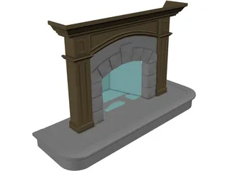 Fireplace 3D Model preview